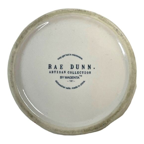 Rae Dunn Magenta Eggcellent & Eggceptional Egg Nesting Ceramic Bowls Set Yellow - Picture 15 of 16